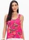 Select - Regata Nadador Feminina Estampada Azul - variação: Rosa
