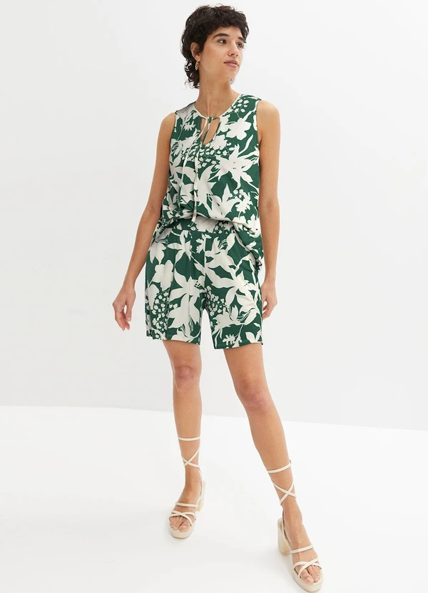 bonprix - Regata Ramo de Flores em Malha de Viscose 2