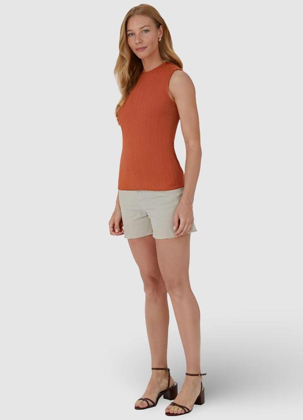 Malwee - Regata Terracota Justa Canelada Feminina 4