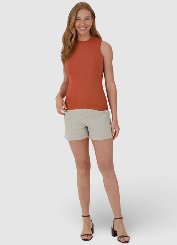 Malwee - Regata Terracota Justa Canelada Feminina 5