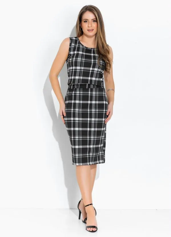 Rosalie - Regata Xadrez com Decote Redondo 3