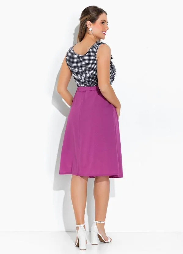 Rosalie - Regata Xadrez com Laço Ombro 5