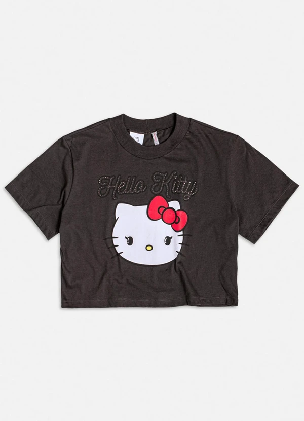 Authoria - T-Shirt Grafite da Hello Kitty Preto