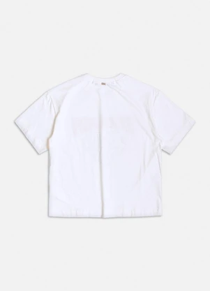 Authoria - T-Shirt Off White com Estampa "Enough" Branco - AUTHORIA