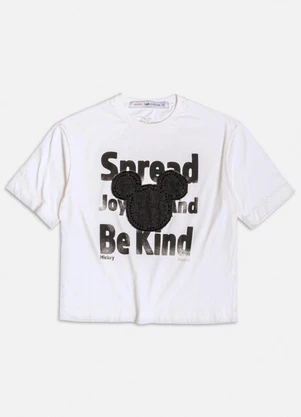 Authoria - T-Shirt Off White Confort do Mickey Branco - AUTHORIA