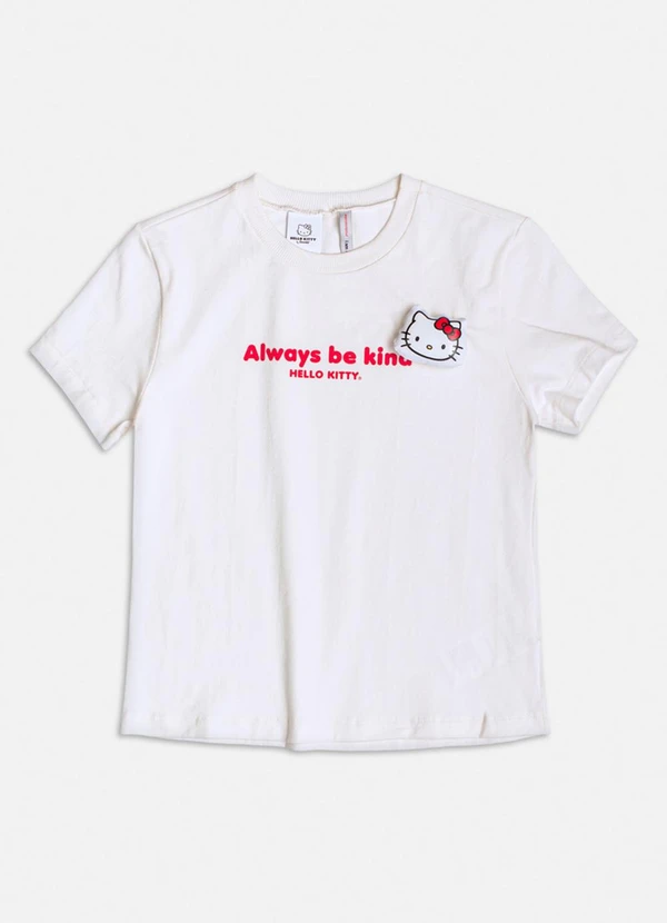 Authoria - T-Shirt Off White da Hello Kitty Branco
