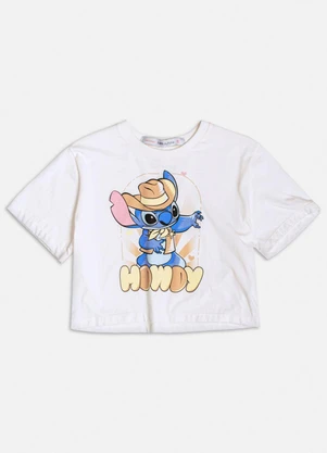 Authoria - T-Shirt Off White do Stitch Branco - AUTHORIA