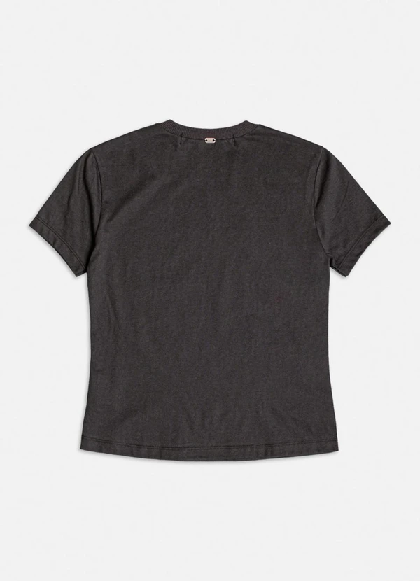 Authoria - T-Shirt Preta Voyager com Strass Preto 2