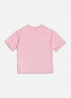 Authoria - T-Shirt Rosa Baby com Strass Rosa - AUTHORIA