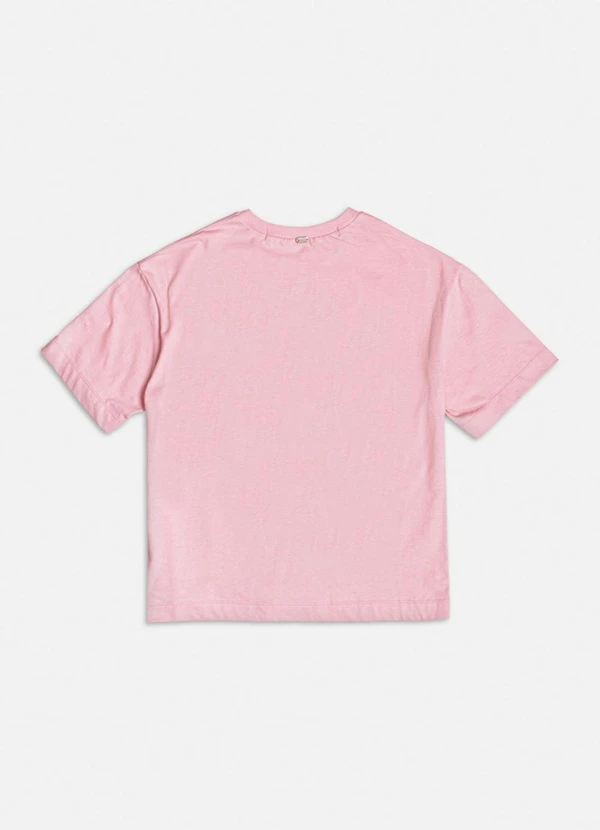 Authoria - T-Shirt Rosa Baby com Strass Rosa 2