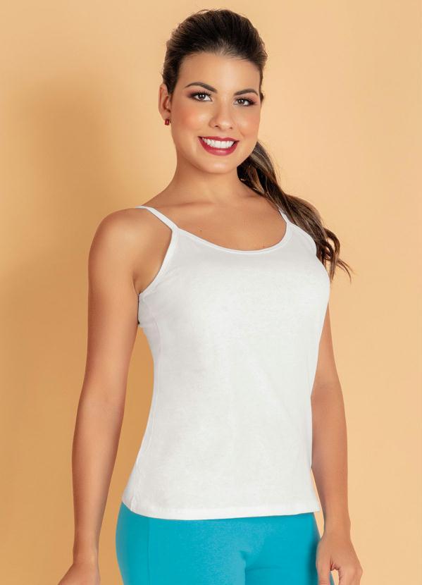 Outlet - Blusa de Alça Branca