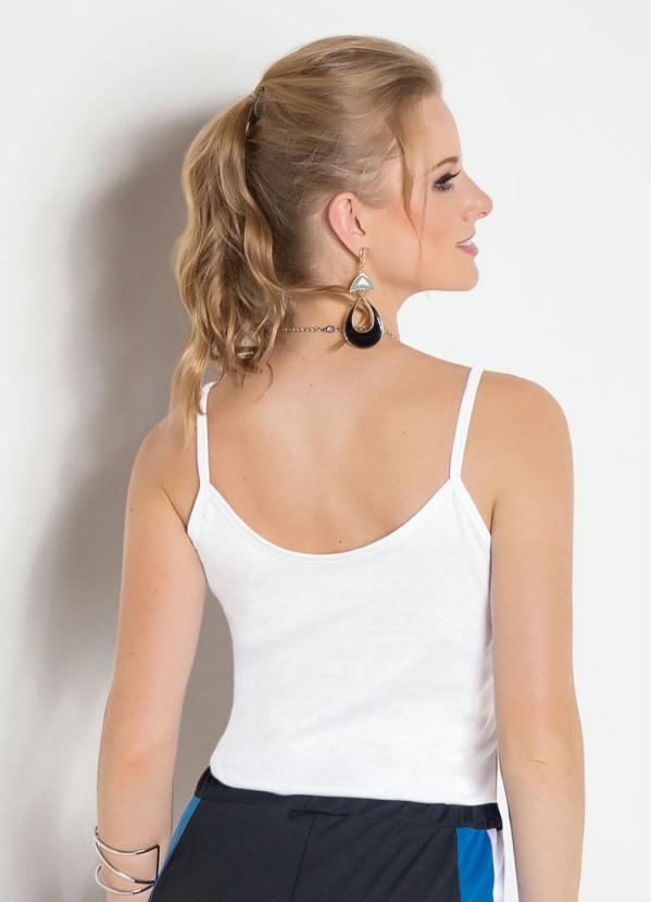 Outlet - Blusa de Alça Branca 2