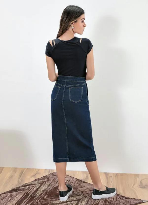 bonprix - Blusa com Recortes Corte a Fio Preta 3