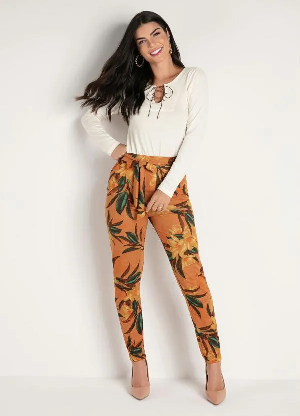 Moda Pop - Blusa Manga Longa Detalhe Amarração Off-White 10