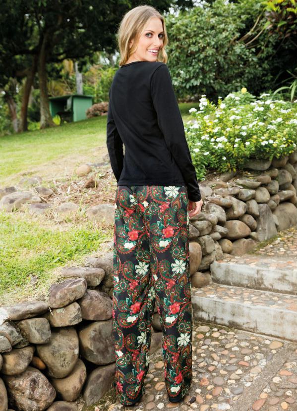 Outlet - Blusa Manga Longa Detalhe Amarração Preta 5