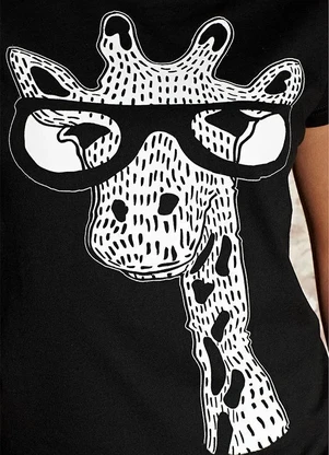 bonprix - Camiseta Estampada Preto - BONPRIX