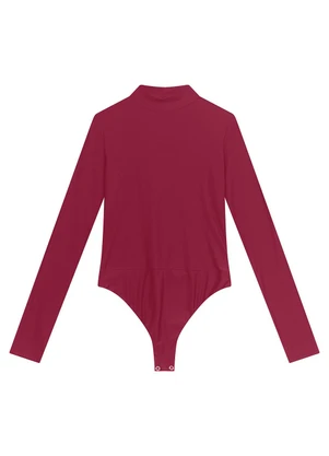 Enfim - Body Básico em Malha Bordô - ENFIM