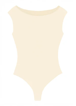 Enfim - Body Básico Ombro a Ombro Off White - ENFIM
