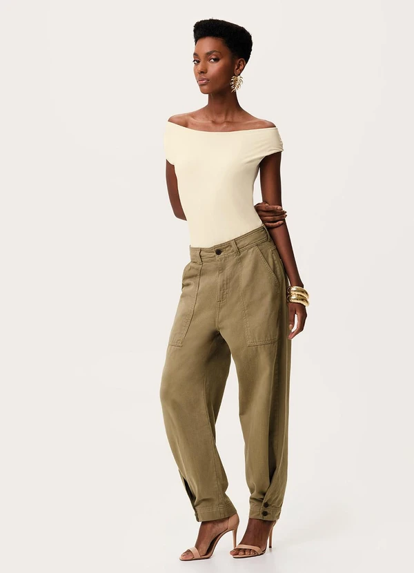 Enfim - Body Básico Ombro a Ombro Off White