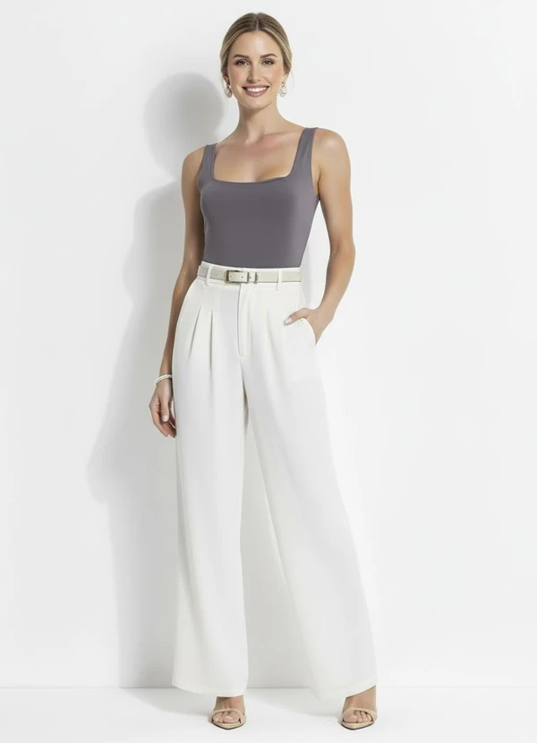 Quintess - Body Cinza em Malha Fria 3