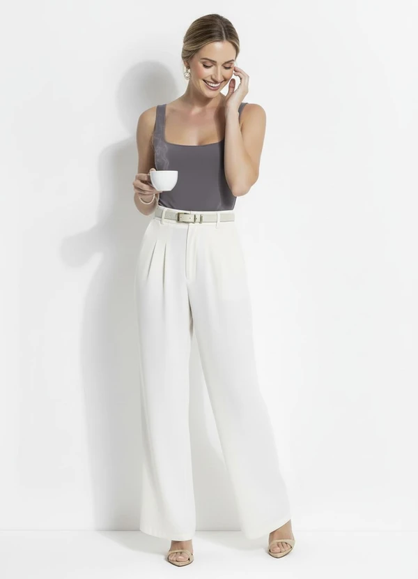 Quintess - Body Cinza em Malha Fria 7