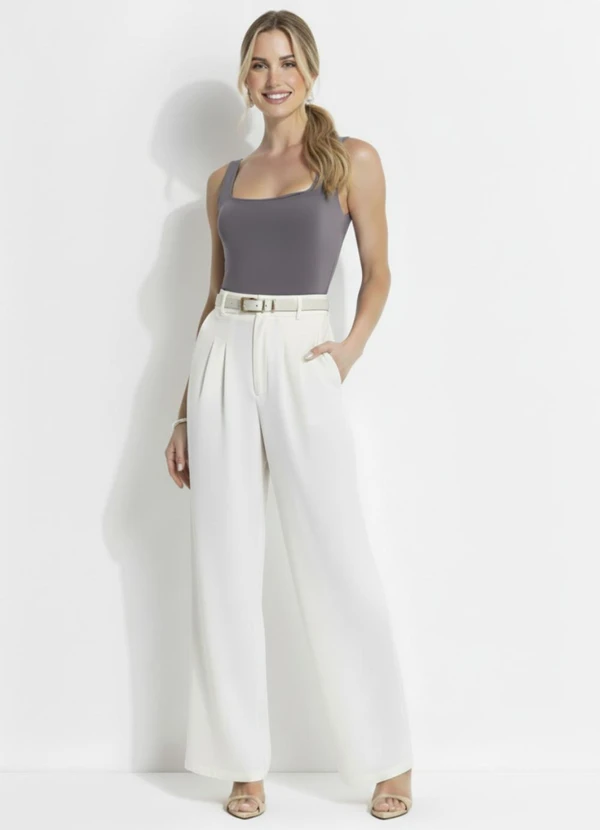 Quintess - Body Cinza em Malha Fria 8