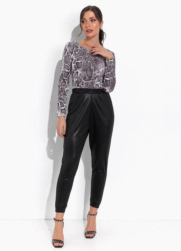 Moda Pop - Body Cobra Cinza em Malha 3