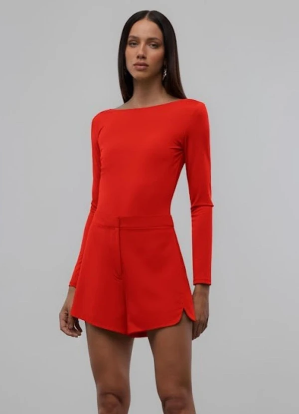 Carlota Costa - Body de Malha Vermelho 1