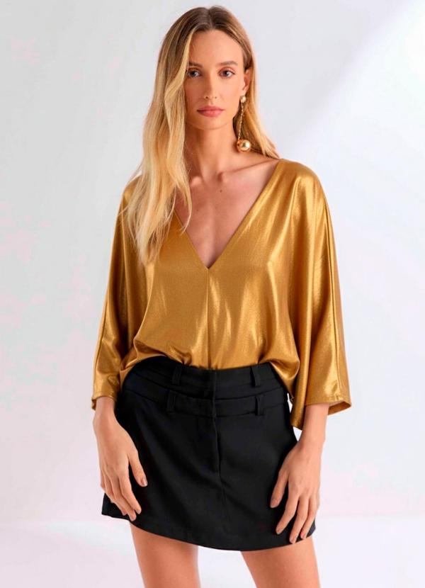 Carlota Costa - Body Dourado Verde 2