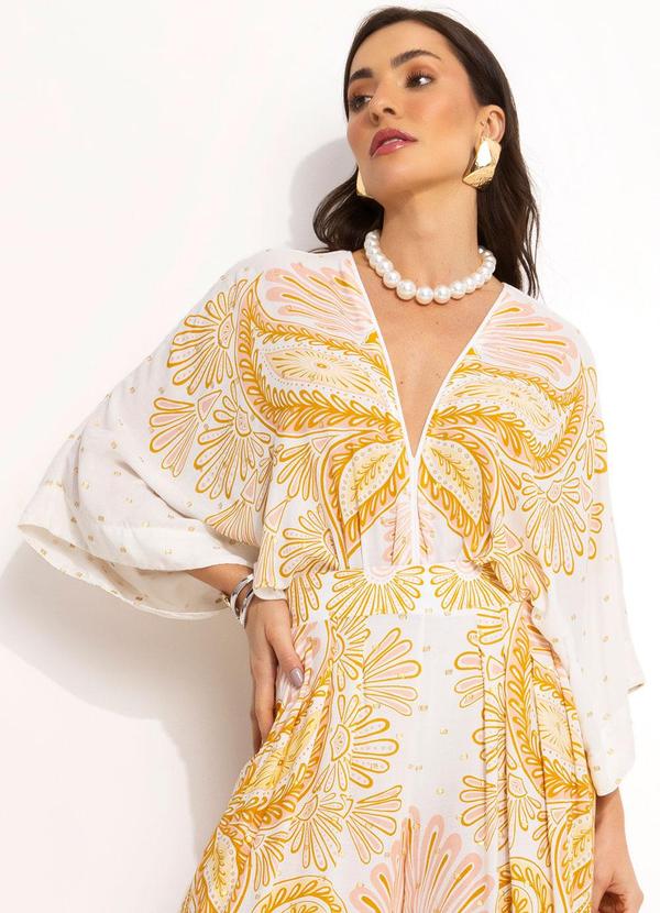 Farm - Body em Viscose Amarelo