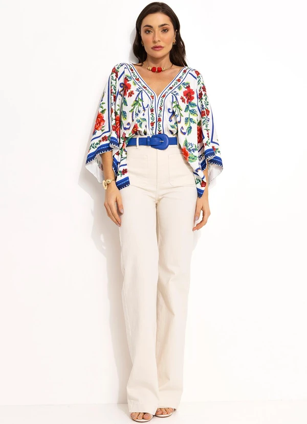 Farm - Body em Viscose Off White 6