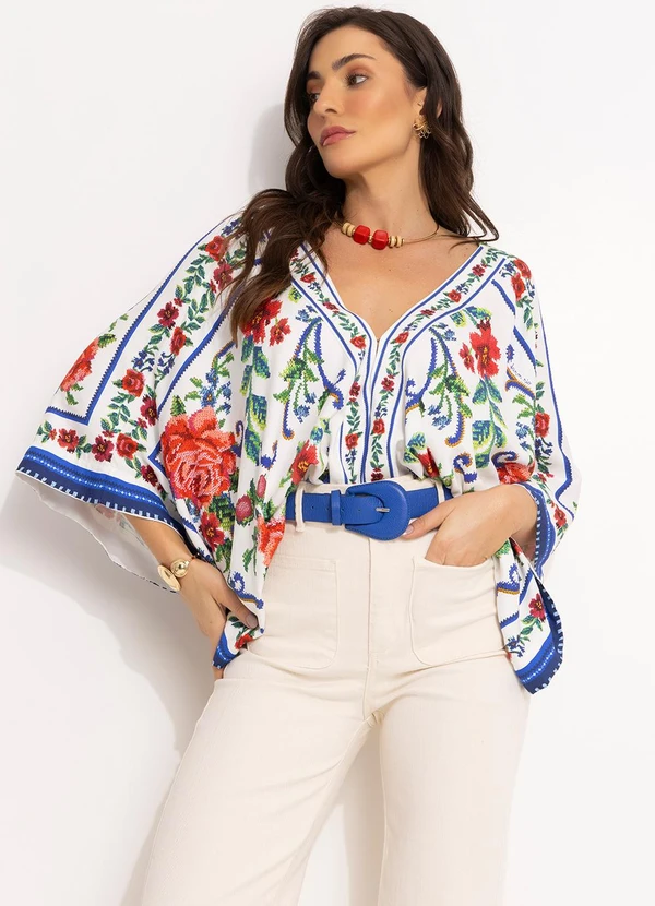 Farm - Body em Viscose Off White 7