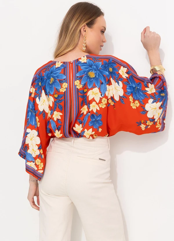 Farm - Body em Viscose Vermelho 2