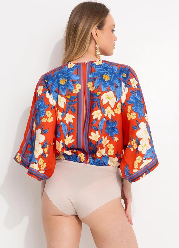 Farm - Body em Viscose Vermelho 4