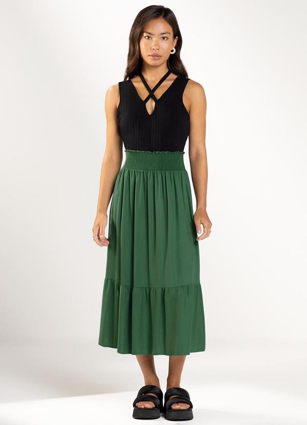 Marialícia - Body Feminino Alcas Cruzadas Preto