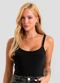 Dianna - Body Feminino em Ribana Canelada Preto - variação: Preto