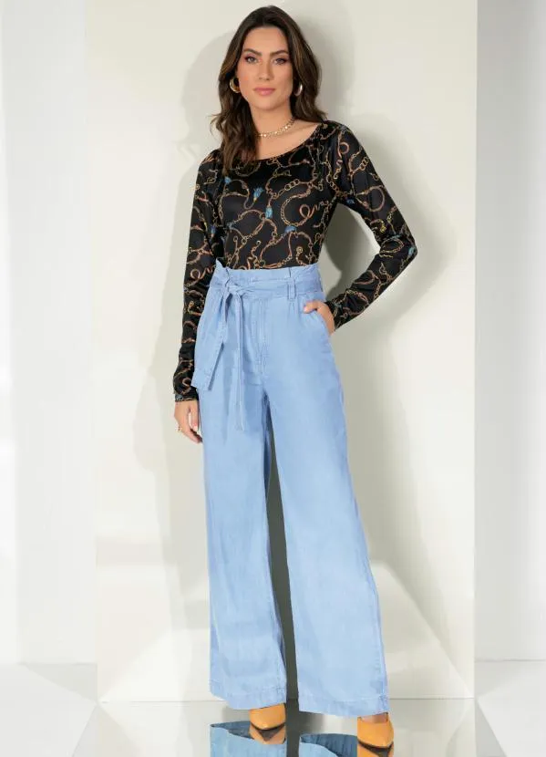 Queima Estoque - Body Fivelas Fundo Preto Mangas Longas 8