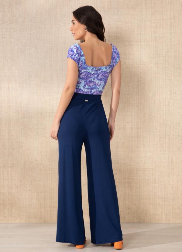 Queima Estoque - Body Floral Roxo com Babadinhos 4