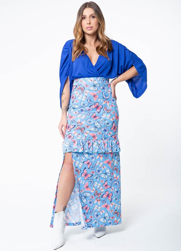 Misiss - Body Manga Morcego Liana Azul 3