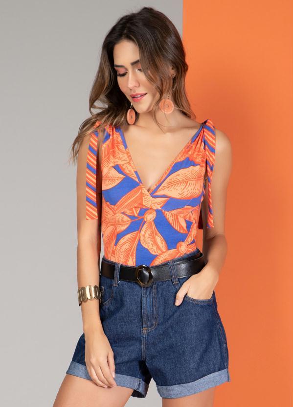 Quintess - Body Mix Estampas com Detalhe de Amarração