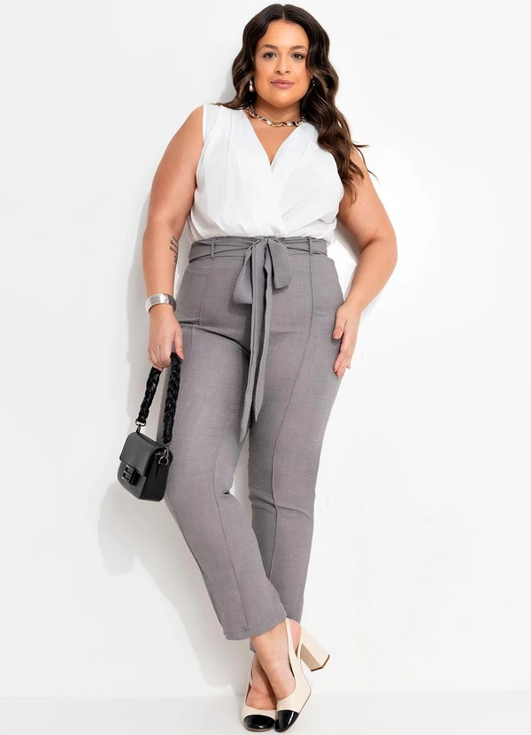 Quintess - Body Off White em Crepe Plano 10