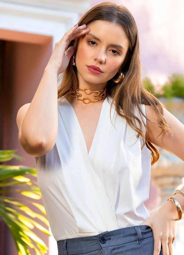 Quintess - Body Off White em Crepe Plano 4