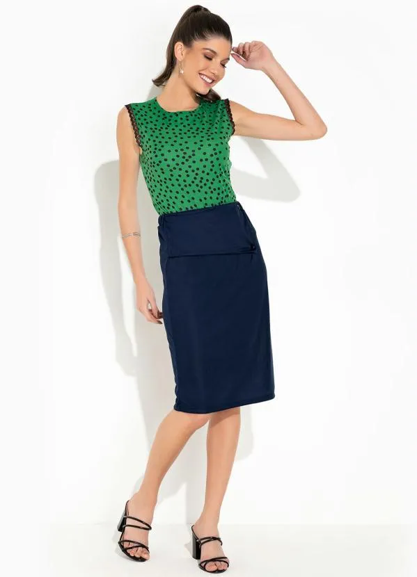 Rosalie - Body Poá Verde com Renda 4