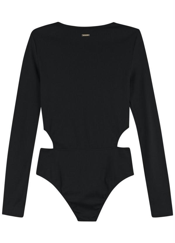 Enfim - Body Preto com Abertura Lateral 2