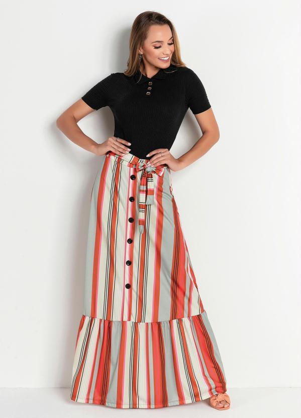 Rosalie - Body Preto com Gola Moda Evangélica 3