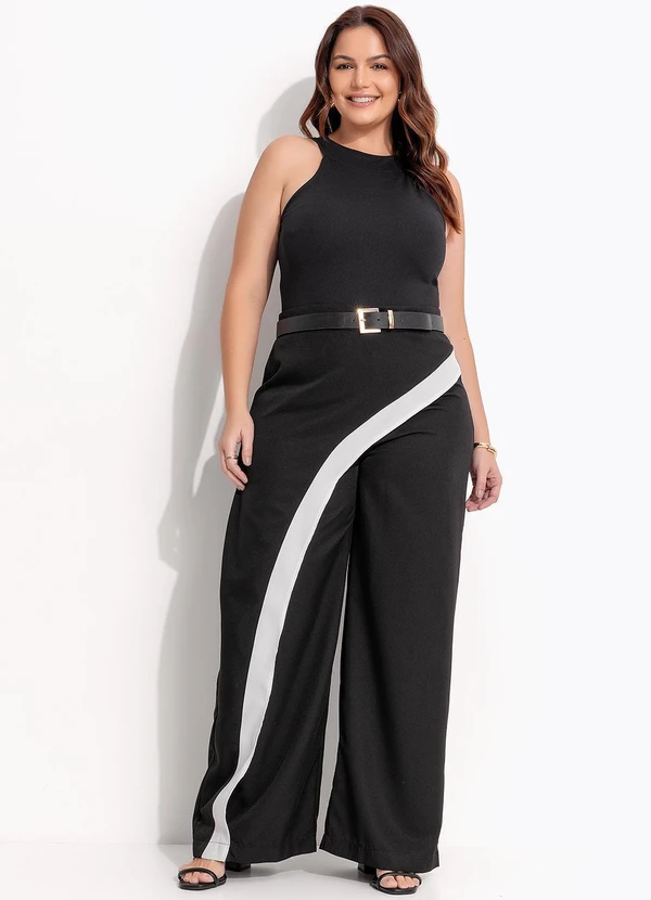 Quintess - Body Preto em Malha Crepe 17