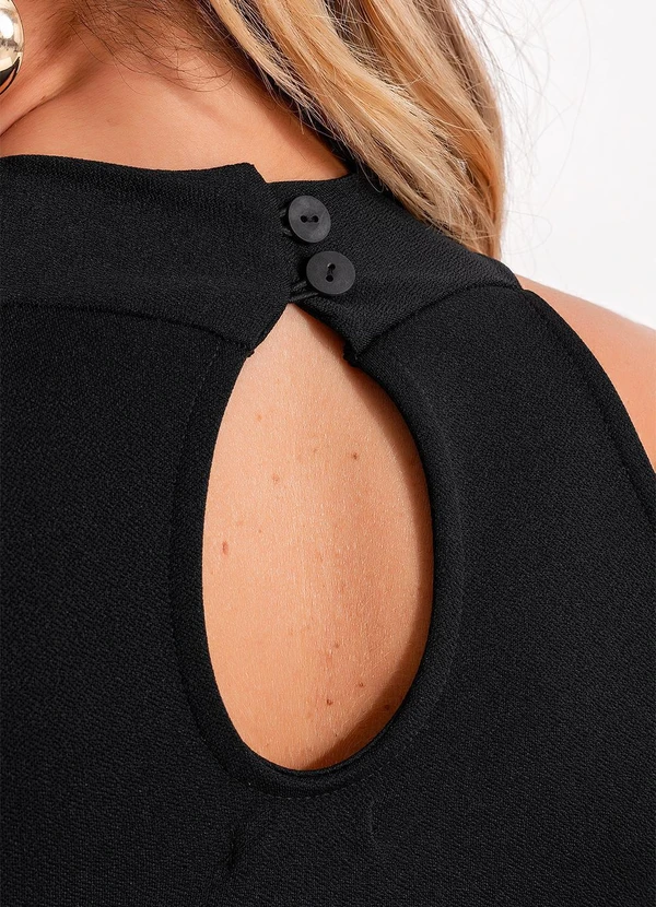 Quintess - Body Preto em Malha Crepe 10