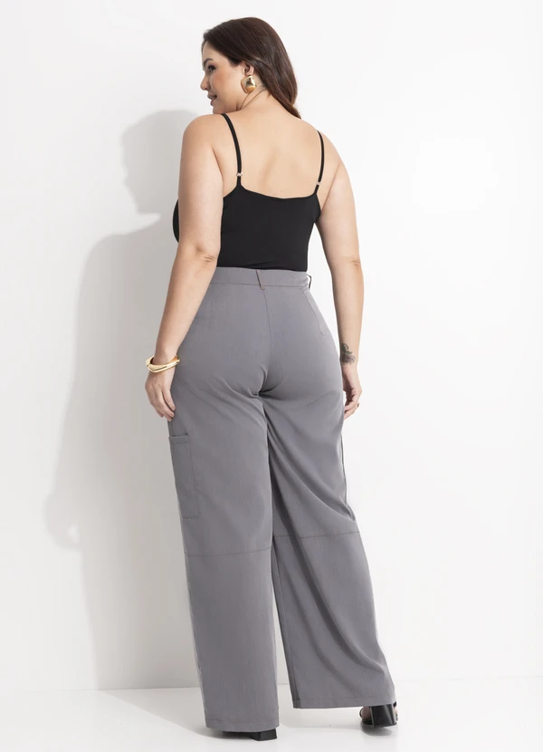 Quintess - Body Preto em Malha Fria com Decote V e Alças Reguláveis 2