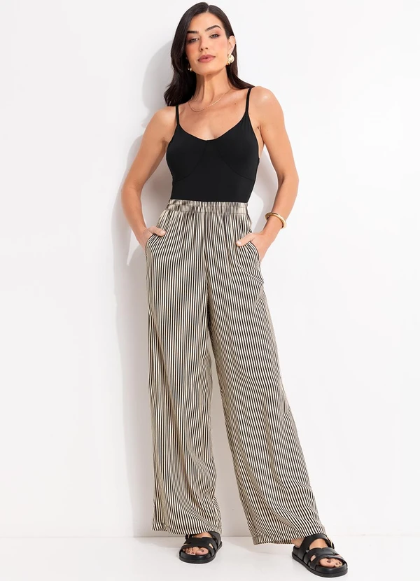 Quintess - Body Preto em Malha Fria com Decote V e Alças Reguláveis 11