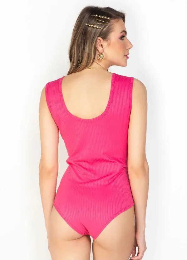 Moda Pop - Body Rosa Decote Costas Cavado 2